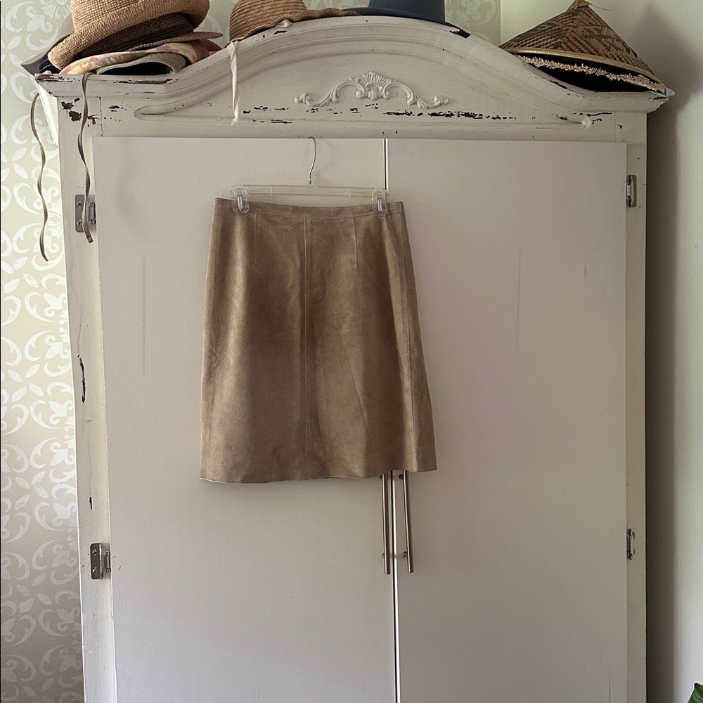 Jigsaw Tan A-Line Skirt — image 2 of 2